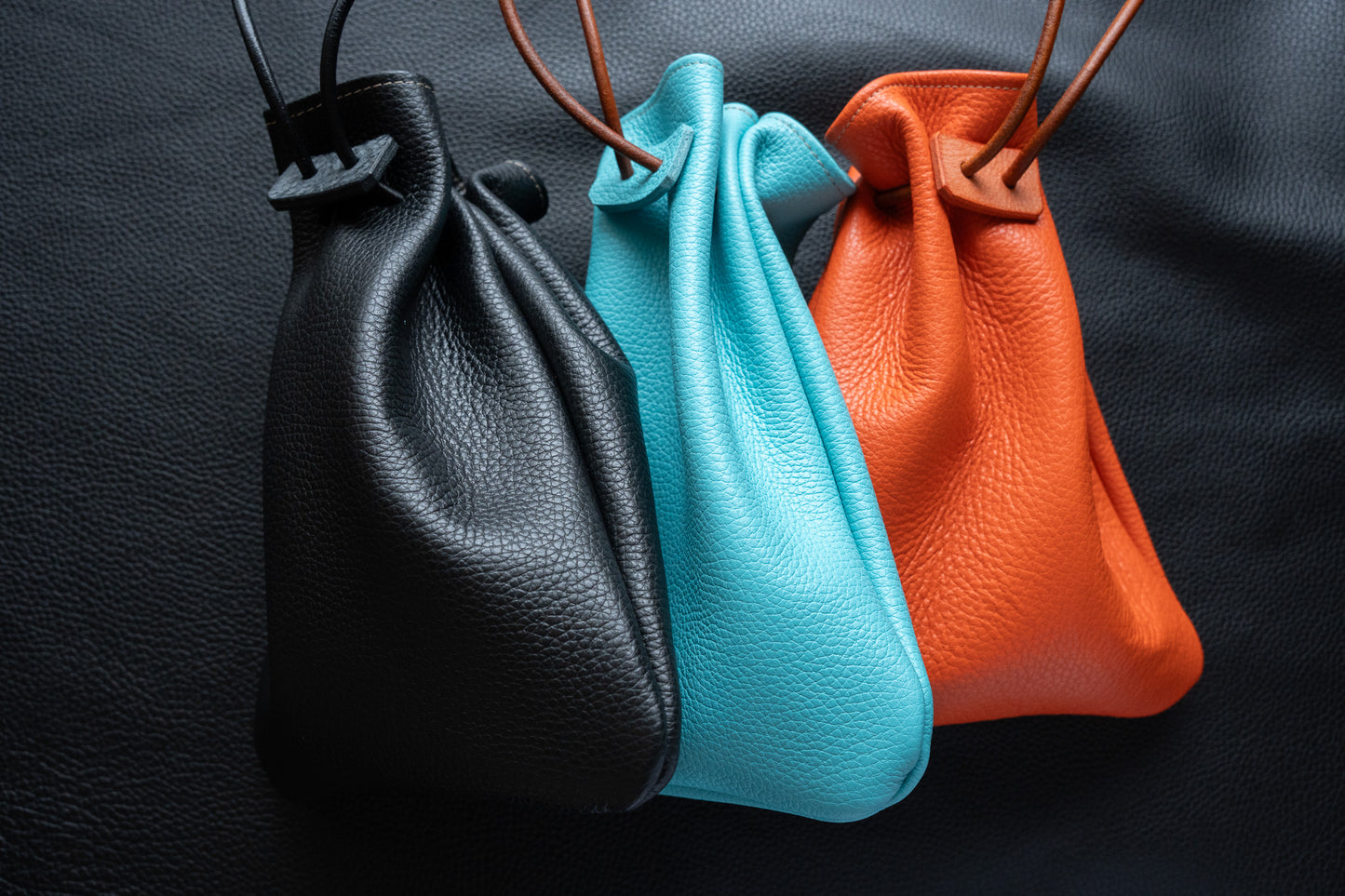 【一点物】巾着バッグ 水色