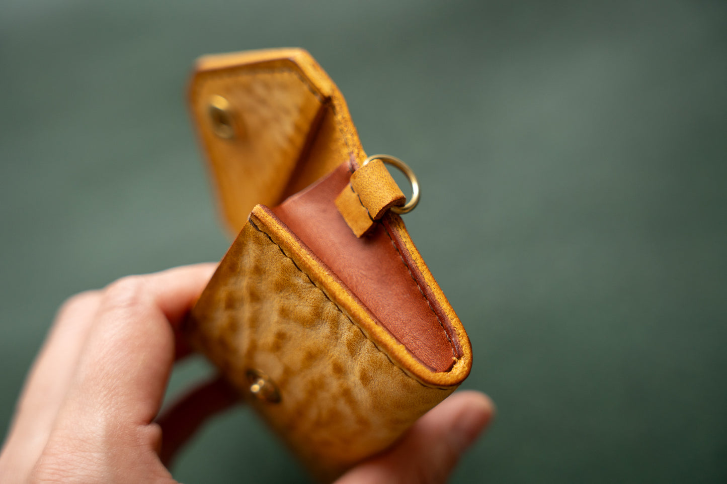 【一点物】レターコインケース イエロー