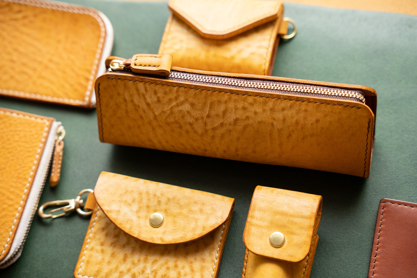 【一点物】ペンケース イエロー