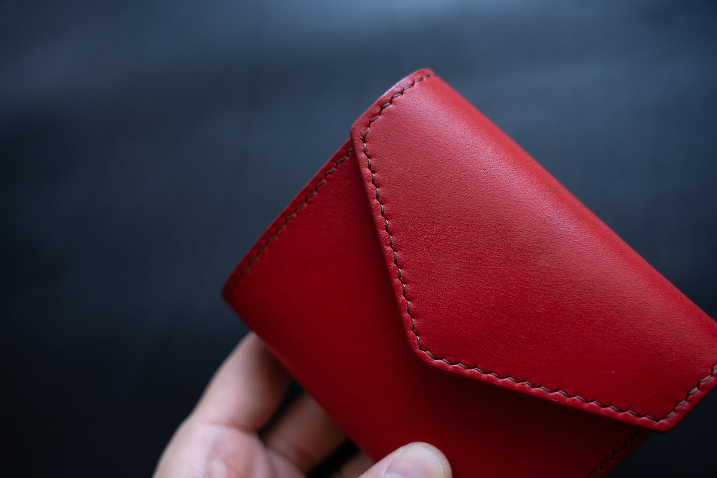 【一点物】ミニ財布 レッドxセサンタ