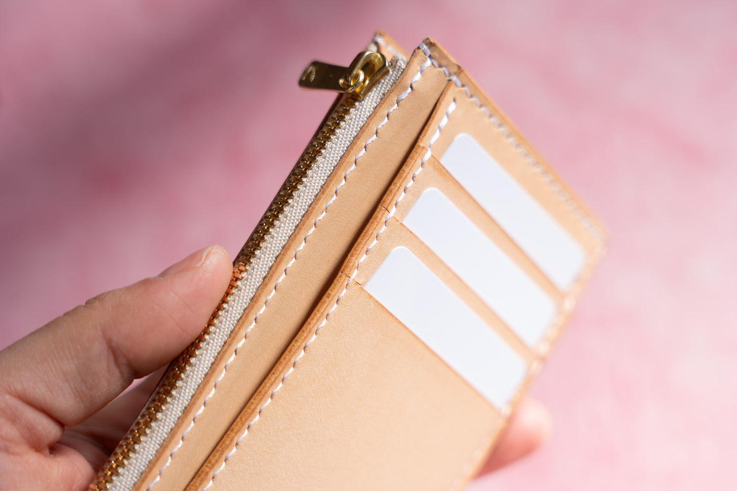 【一点物】フラグメントケース ピンクxナチュラル