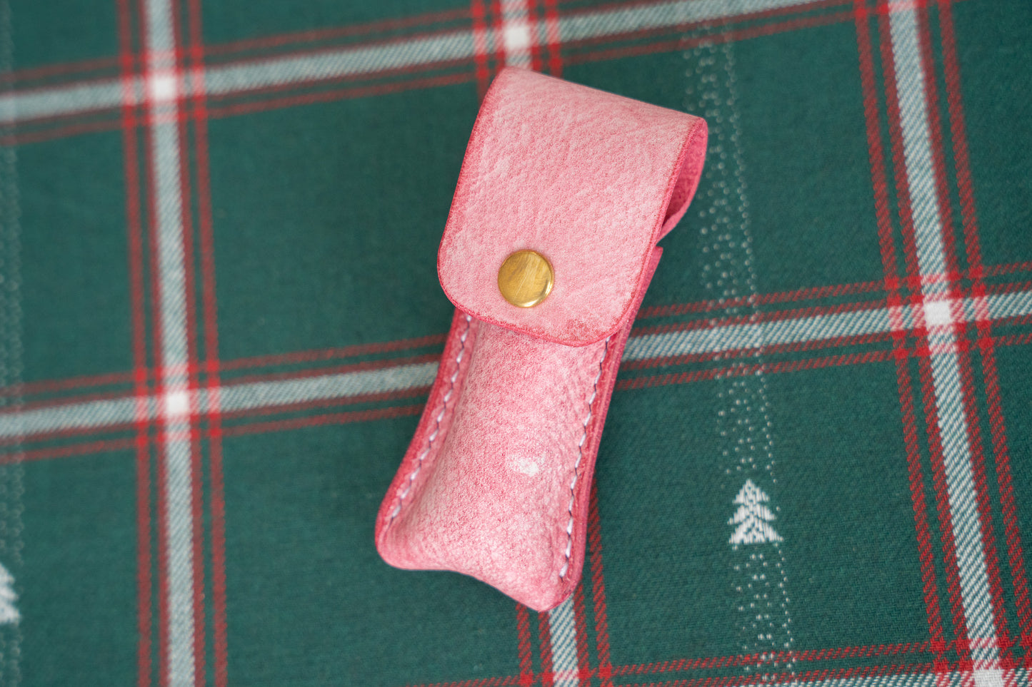 【一点物】リップクリームケース ピンク