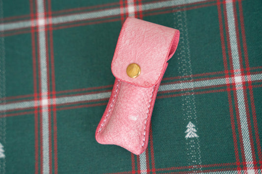 【一点物】リップクリームケース ピンク