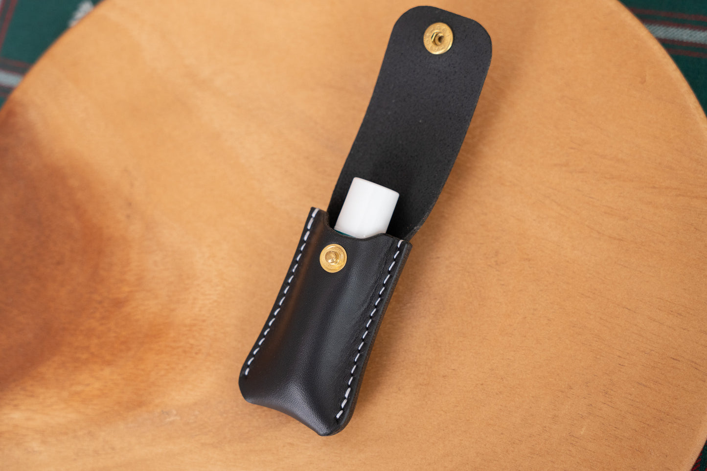 【一点物】リップクリームケース ネロブラック