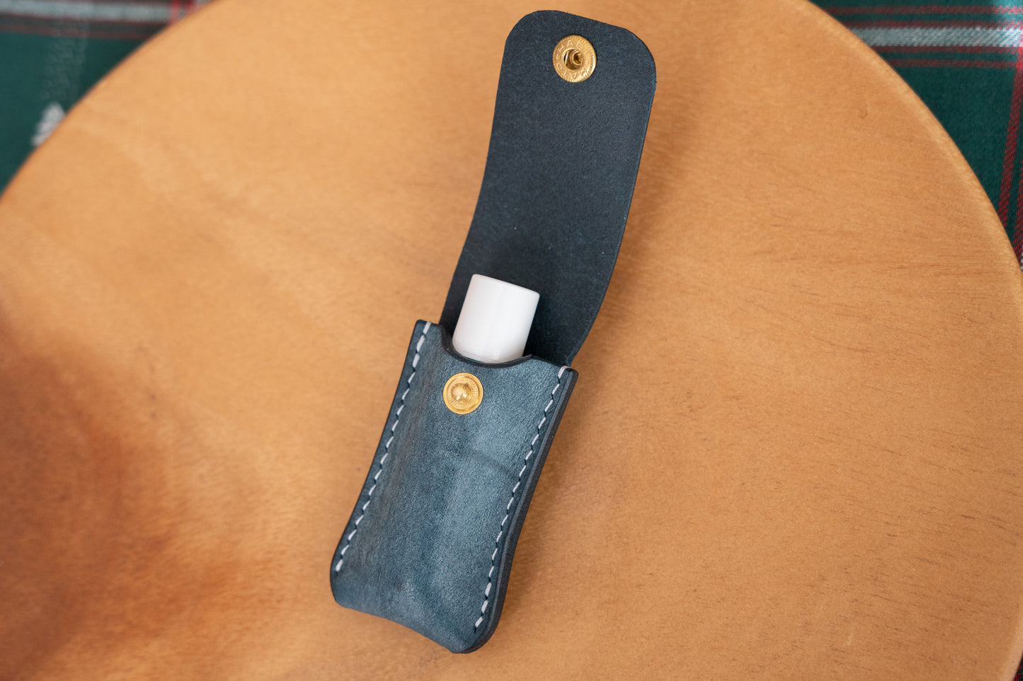 【一点物】リップクリームケース ネイビー