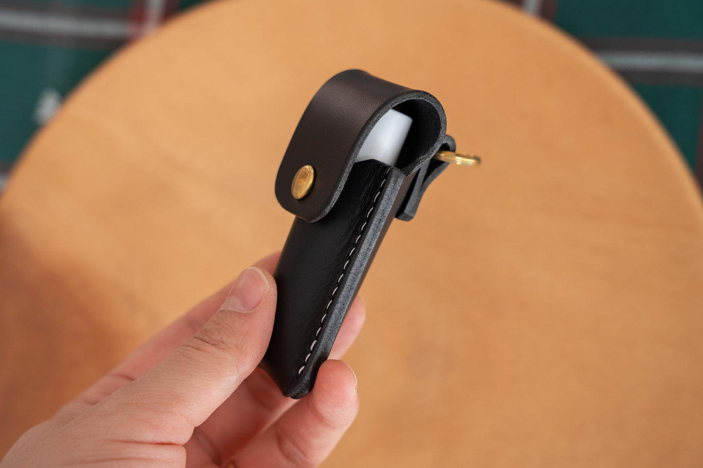 【一点物】リップクリームケース ネロブラック