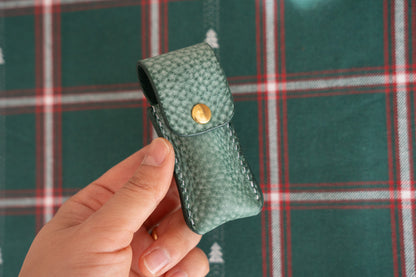 【一点物】リップクリームケース ビリジアン