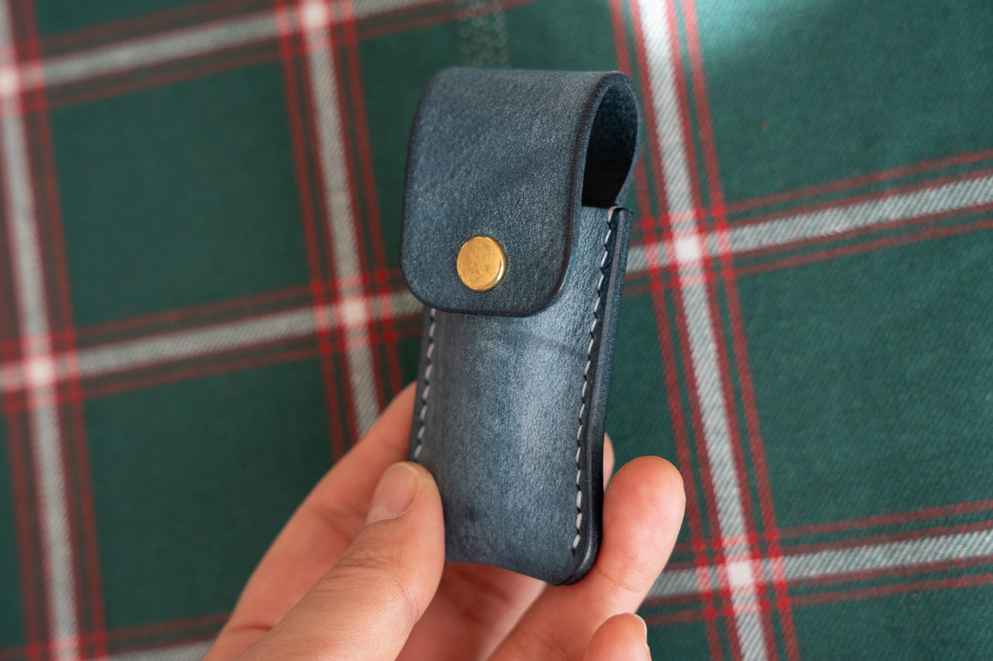 【一点物】リップクリームケース ネイビー