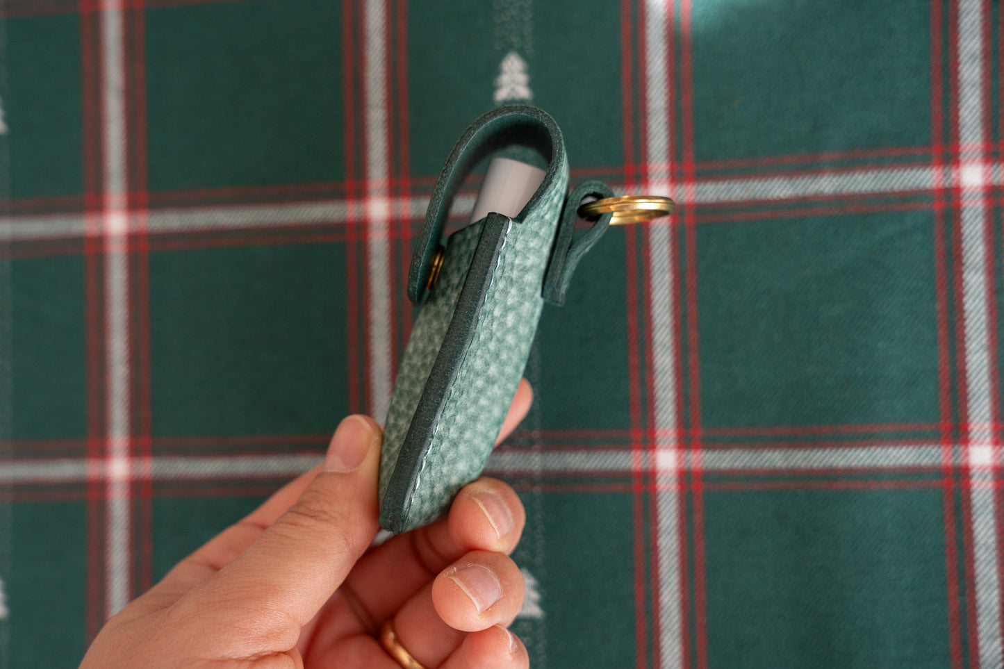 【一点物】リップクリームケース ビリジアン