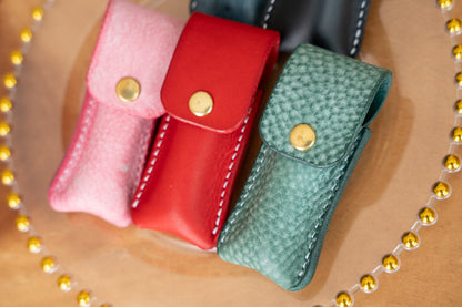 【一点物】リップクリームケース ビリジアン