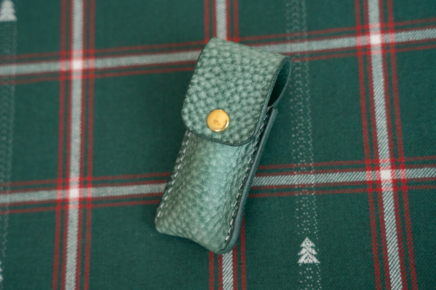 【一点物】リップクリームケース ビリジアン