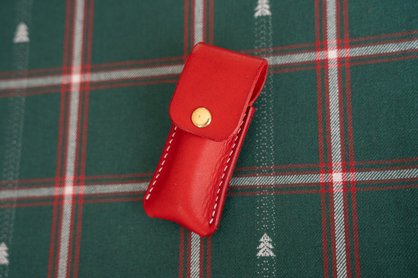 【一点物】リップクリームケース レッド