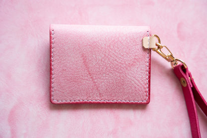 【一点物】ストラップ付きナディア  ピンクxフクシア