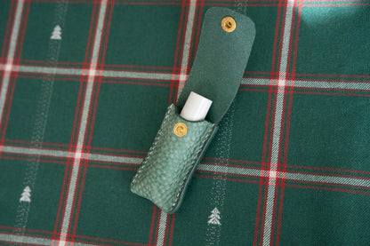 【一点物】リップクリームケース ビリジアン