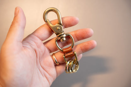 【一点物】真鍮カラビナキーホルダー セサンタ