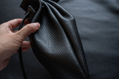 【一点物】巾着バッグ ブラック