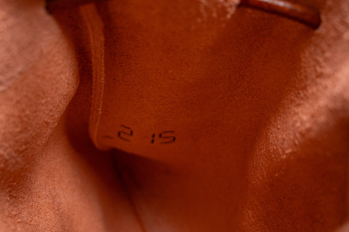 【一点物】巾着バッグ オレンジ