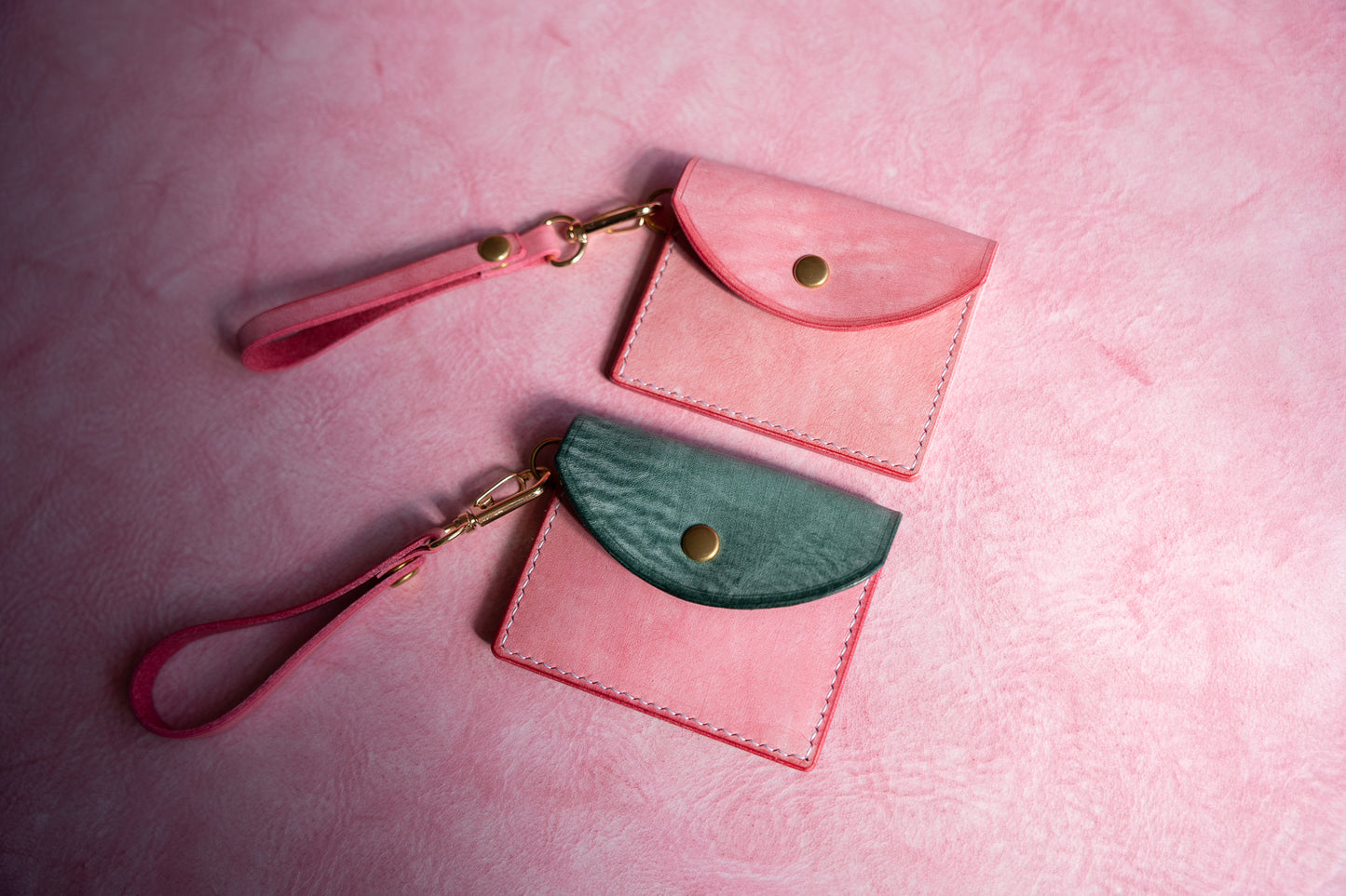 【一点物】ストラップ付きナディア  ピンク