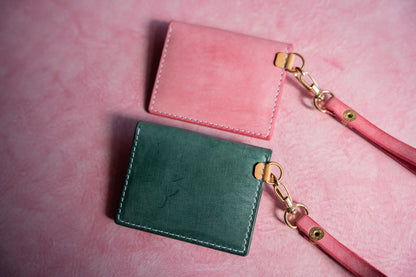 【一点物】ストラップ付きナディア  ピンク