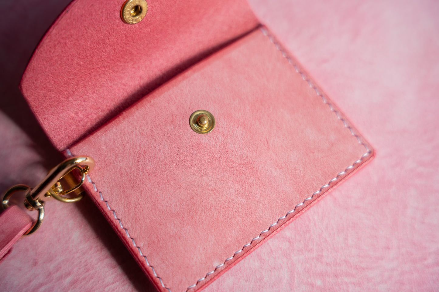 【一点物】ストラップ付きナディア  ピンク