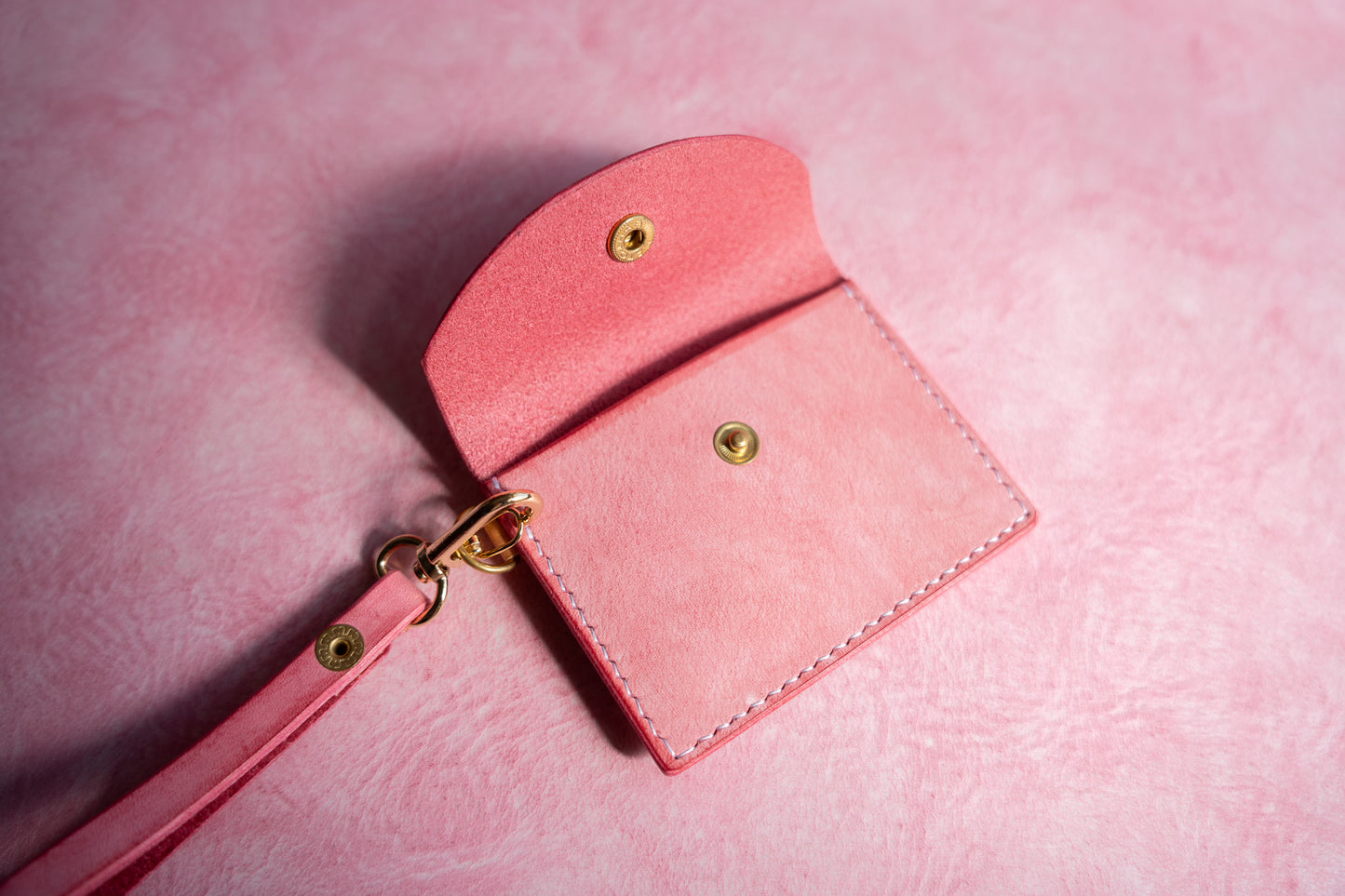 【一点物】ストラップ付きナディア  ピンク