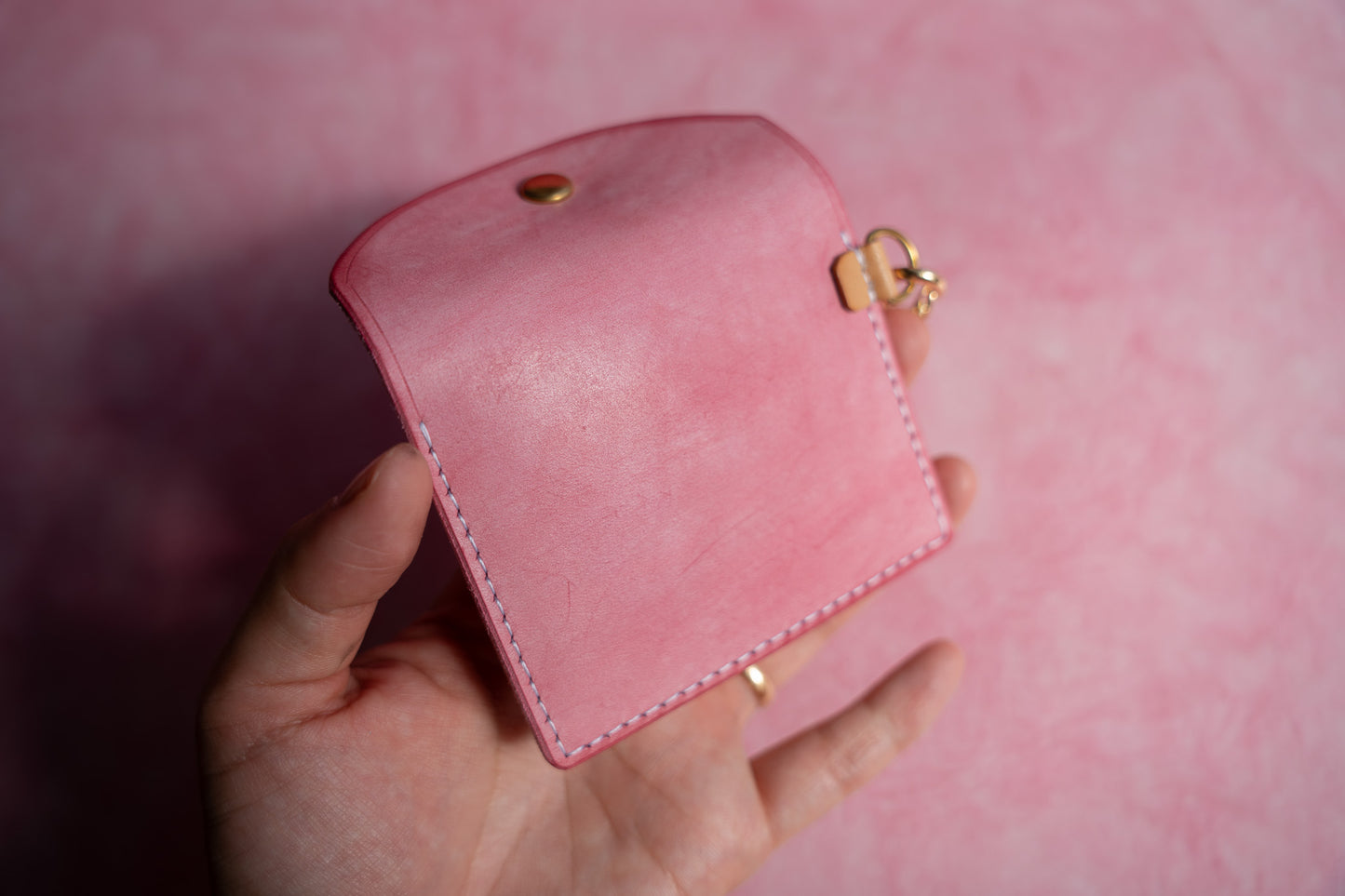 【一点物】ストラップ付きナディア  ピンク