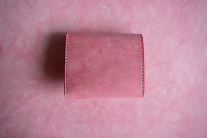 【一点物】ミニ財布 ピンクxアイスブルー