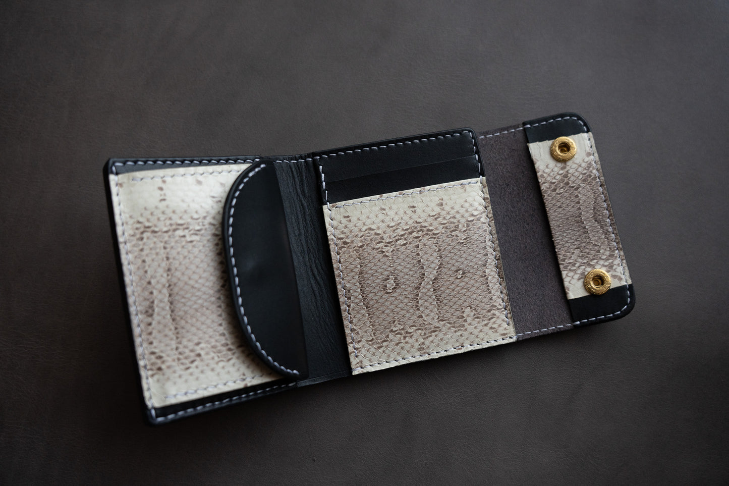 【一点物】ミニ財布 エキゾチックレザー