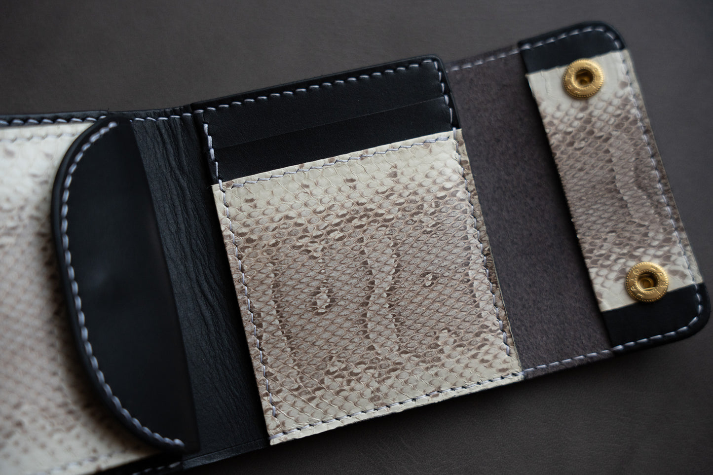 【一点物】ミニ財布 エキゾチックレザー