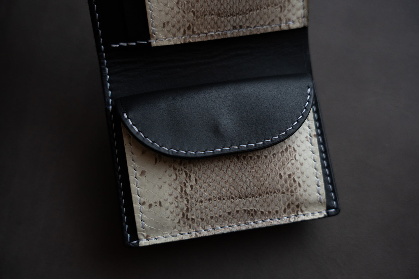 【一点物】ミニ財布 エキゾチックレザー