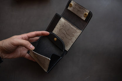 【一点物】ミニ財布 エキゾチックレザー