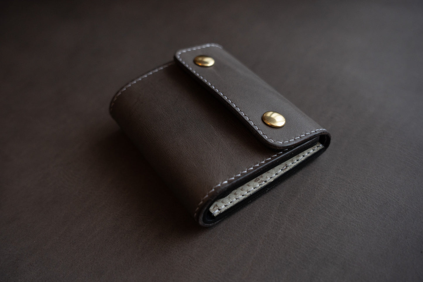 【一点物】ミニ財布 エキゾチックレザー