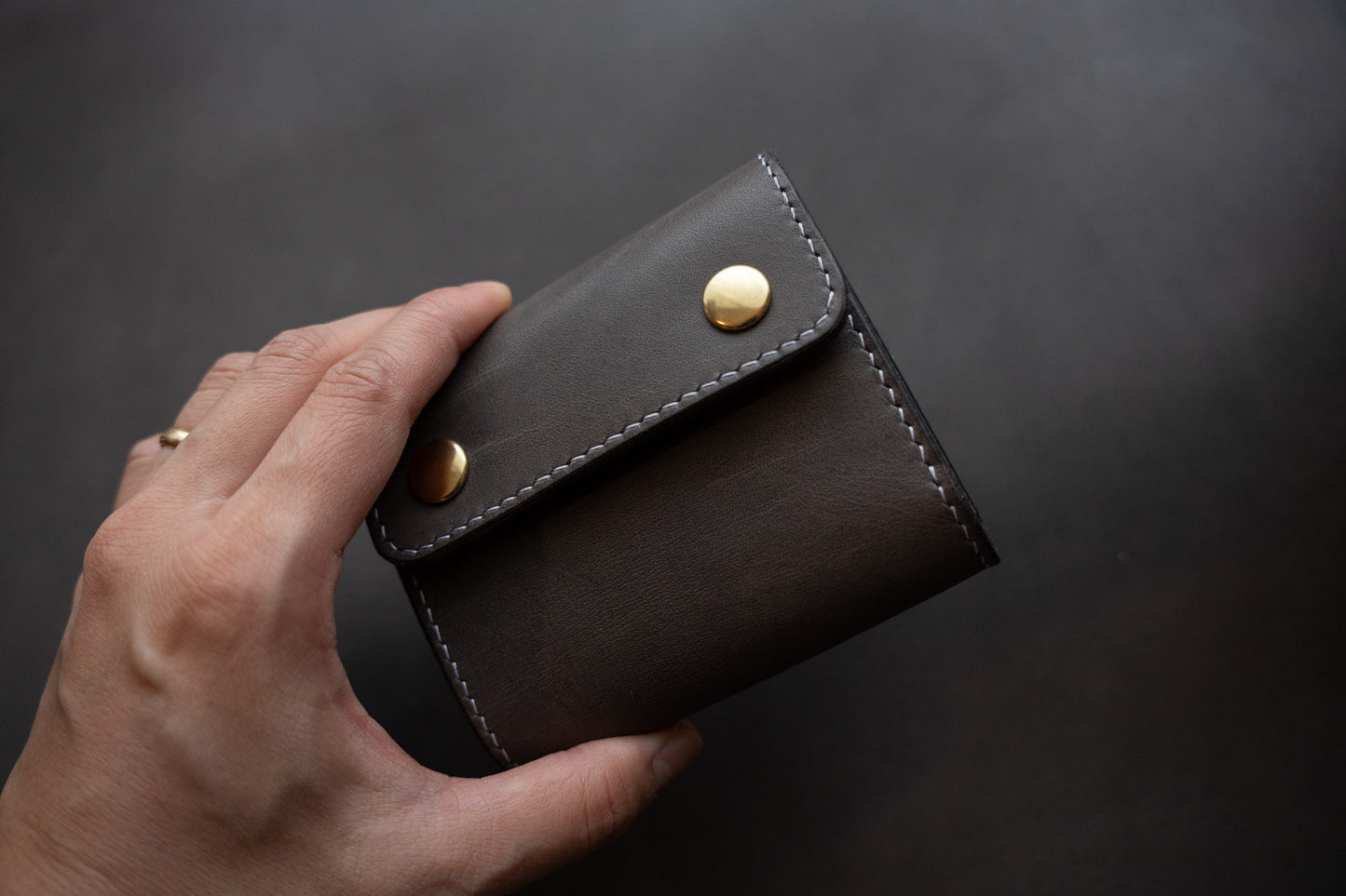 【一点物】ミニ財布 エキゾチックレザー