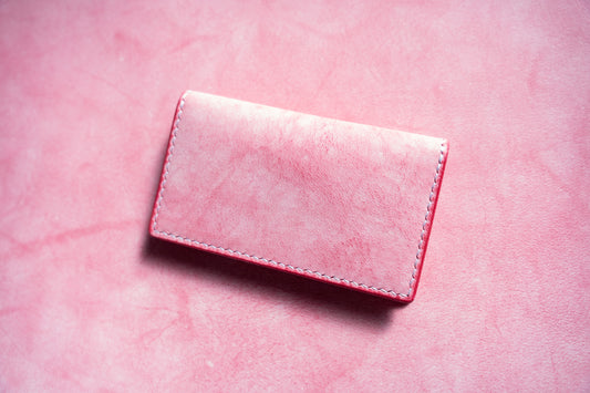 【一点物】スリムカードケース ピンク