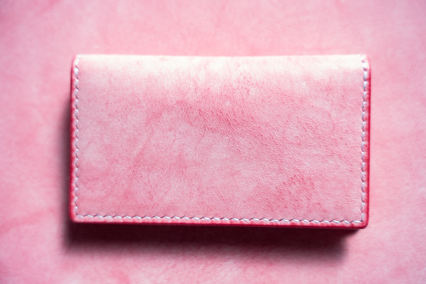 【一点物】スリムカードケース ピンク