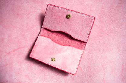 【一点物】スリムカードケース ピンク