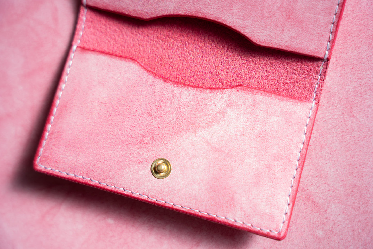 【一点物】スリムカードケース ピンク