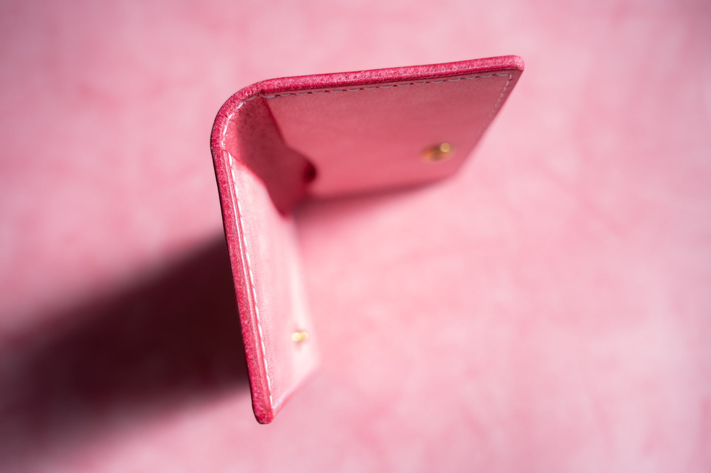 【一点物】スリムカードケース ピンク