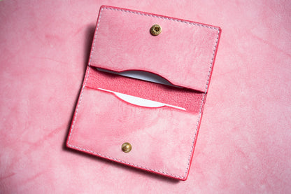 【一点物】スリムカードケース ピンク