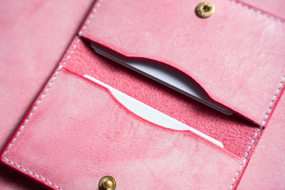 【一点物】スリムカードケース ピンク