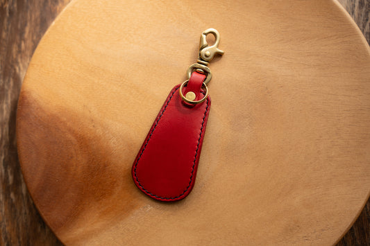 【一点物】靴ベラキーホルダー レッド