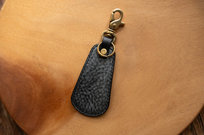 【一点物】靴ベラキーホルダー アラスカブラック