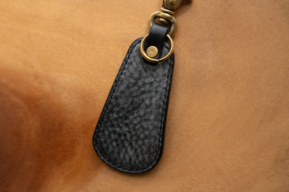 【一点物】靴ベラキーホルダー アラスカブラック