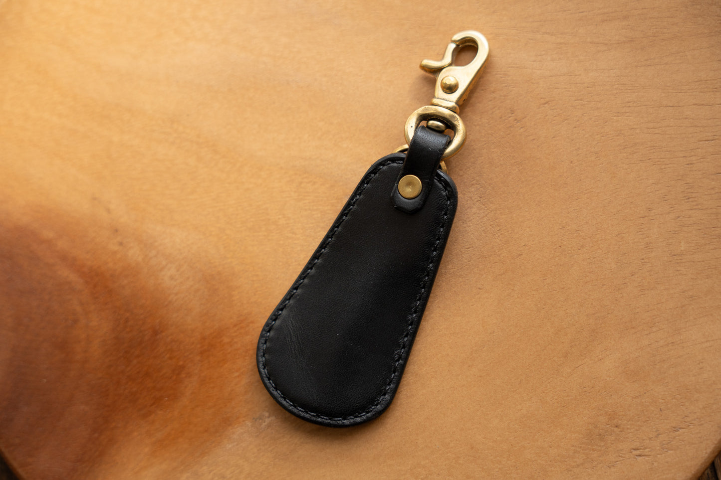 【一点物】靴ベラキーホルダー アラスカブラック