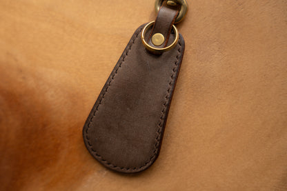 【一点物】靴ベラキーホルダー ブラウン
