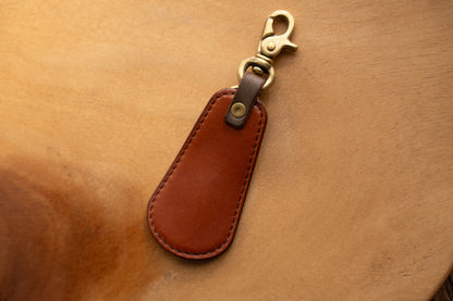 【一点物】靴ベラキーホルダー ブラウン