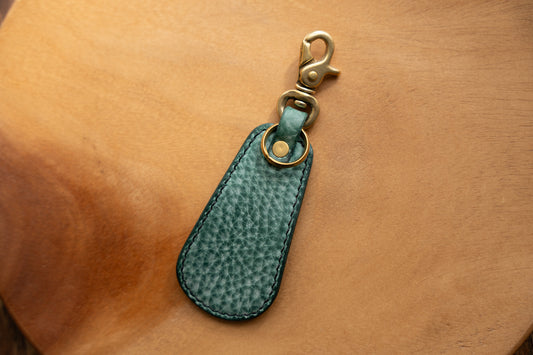 【一点物】靴ベラキーホルダー ビリジアン