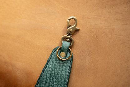 【一点物】靴ベラキーホルダー ビリジアン