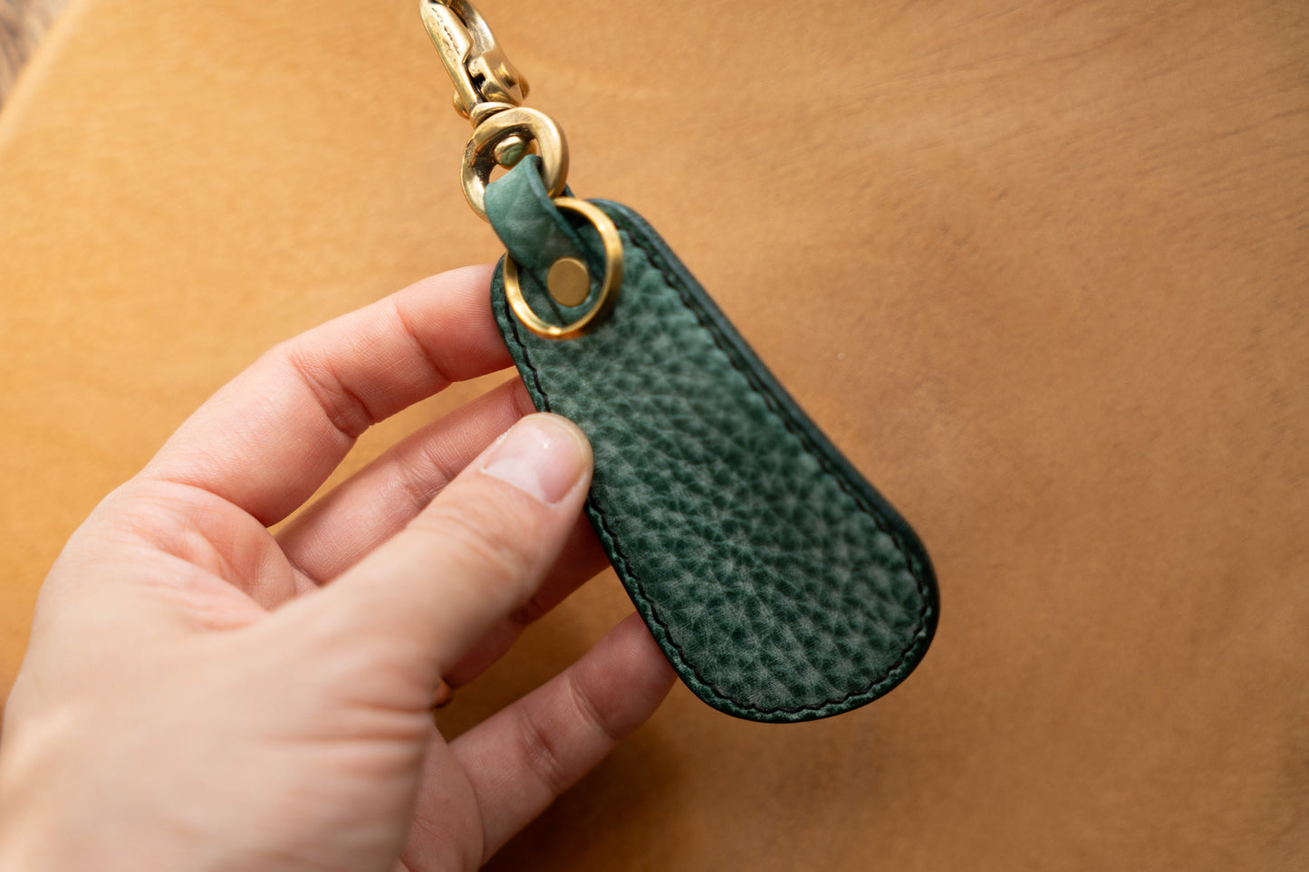 【一点物】靴ベラキーホルダー ビリジアン