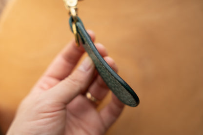 【一点物】靴ベラキーホルダー ビリジアン